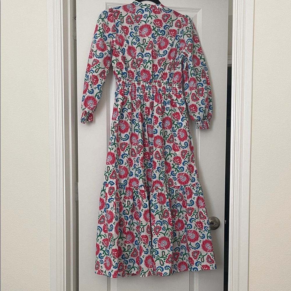 EUC! Boden Elana Tiered Cotton Midi Dress Midi Dress, Size 4 - Picture 9 of 9